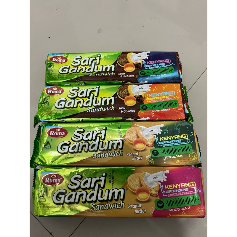 

ROMA SARI GANDUM SANDWICH 108gram