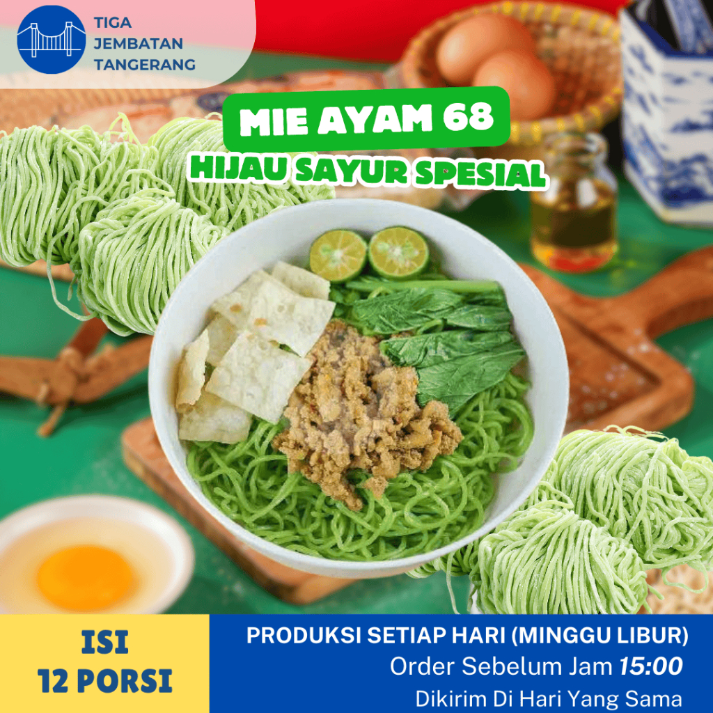

Mie Hijau 68 Mie Ayam Hijau Sayur Mie Ayam Spirulina Bakmie Hijau Mie ijo Mie Sayur Ramen Gacoan Jebew