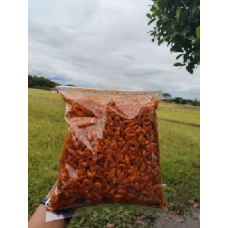 

makaroni cikruh kriuk ori gurih daun jeruk, pedas gurih daun jeruk dan extra pedas gurih daun jeruk 500Gram