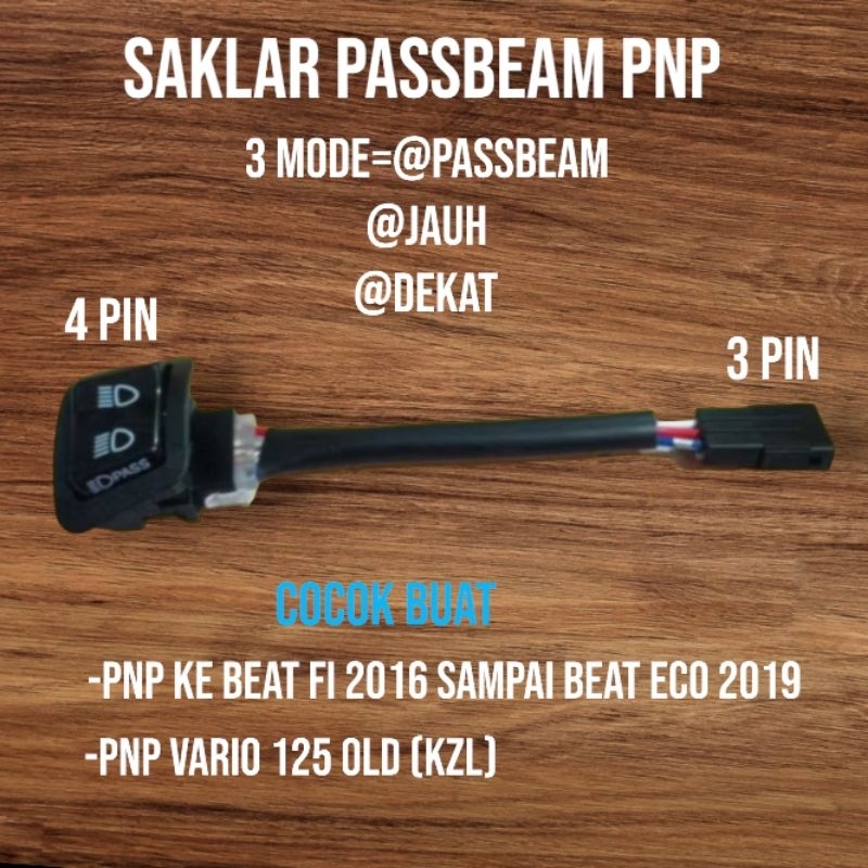 saklar pass beam pnp