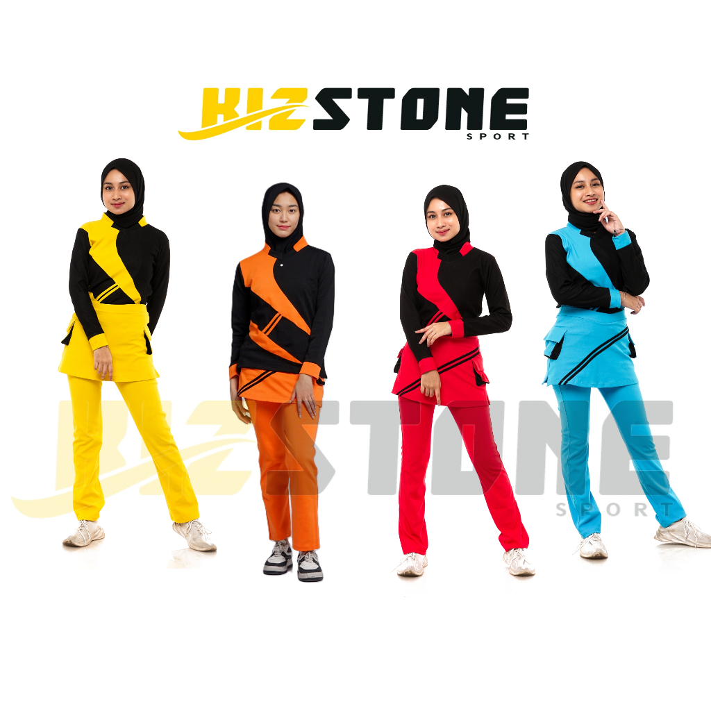 Setelan Baju Olahraga Wanita / Setelan Baju Senam Muslimah / Baju Senam wanita