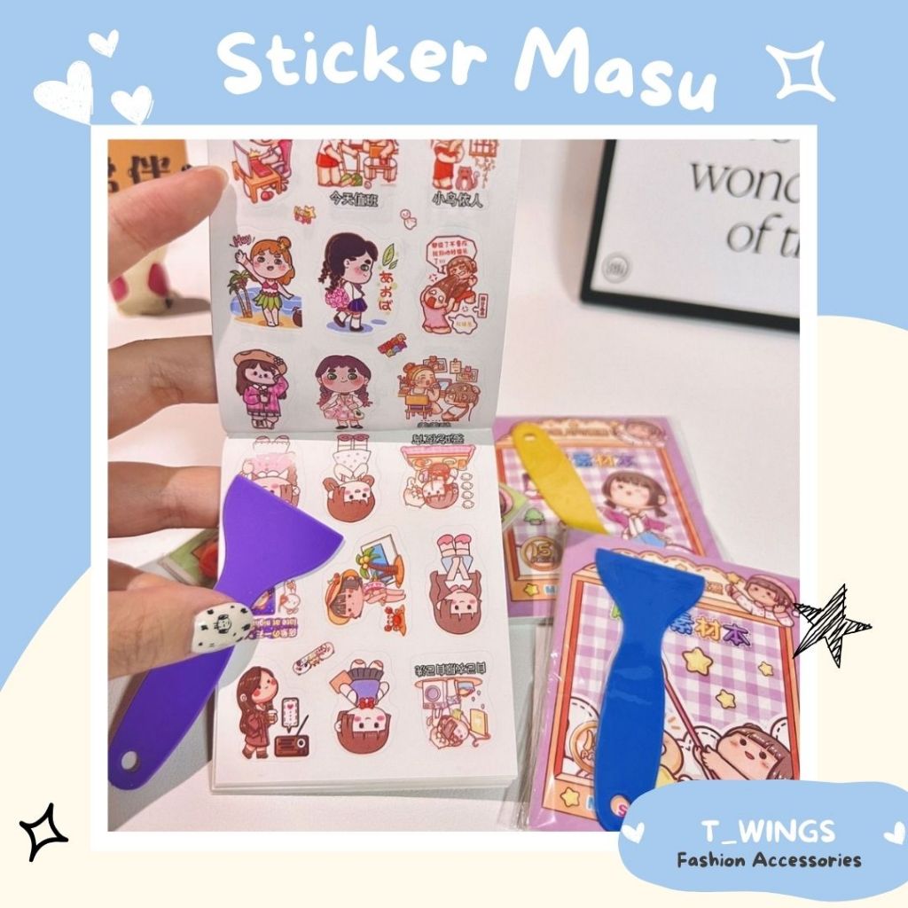 

[ TWI_01 ] DIY Stiker Buku Masu Kawaii Girl