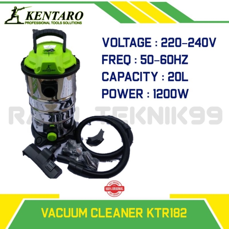 KENTARO VACUUM VACUM CLEANER 20L 1200W DRY AND WET KTR182