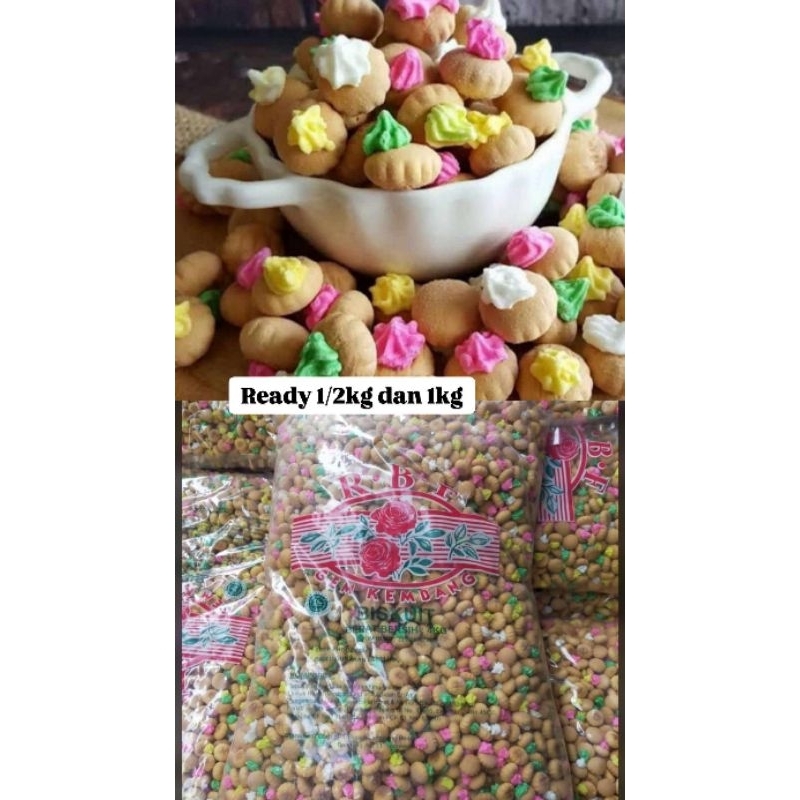 

TERMURAH 1KG GEMROSE/ KUE BUNGA KANCING KEMBANG BUNGA