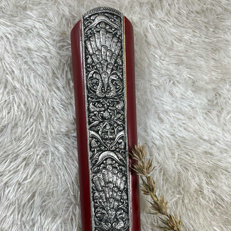 Pendok Slorok Perak Asli Keris Jogja Slorok Perak Asli Kemalo Merah