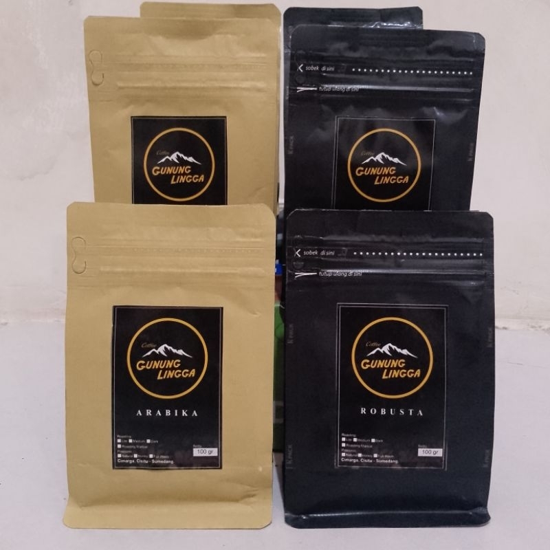 

kopi Sumedang robusta dan arabika 100gram kopi asli gunung lingga
