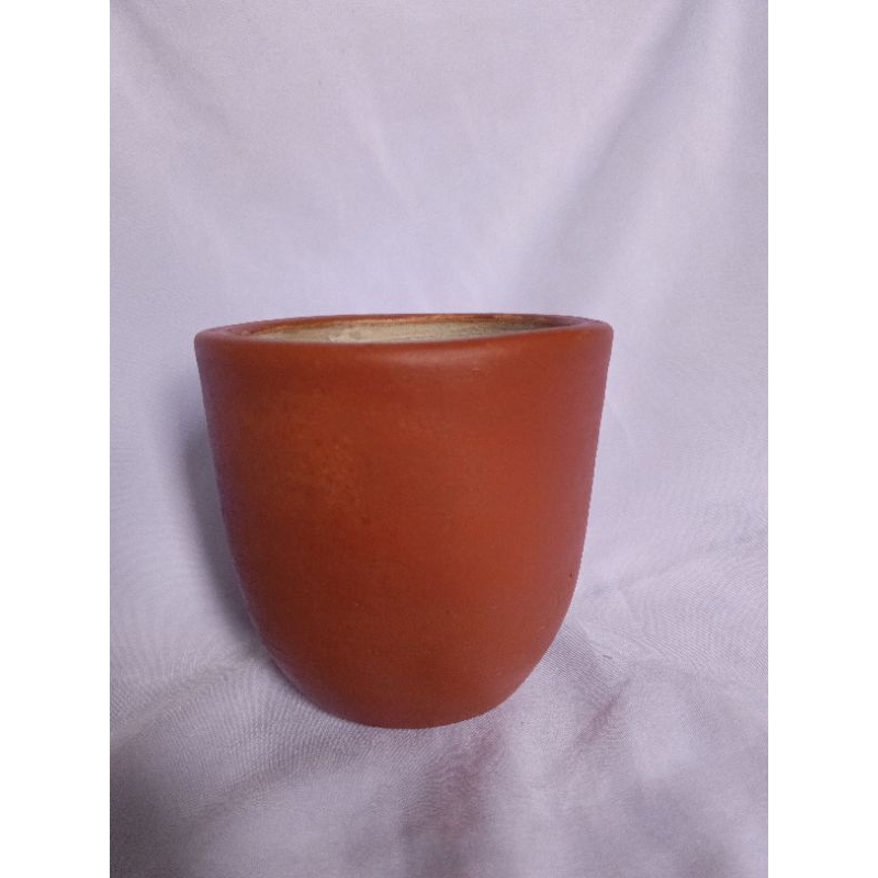 POT KERAMIK GERABAH TANAH LIAT WARNA TERAKOTA