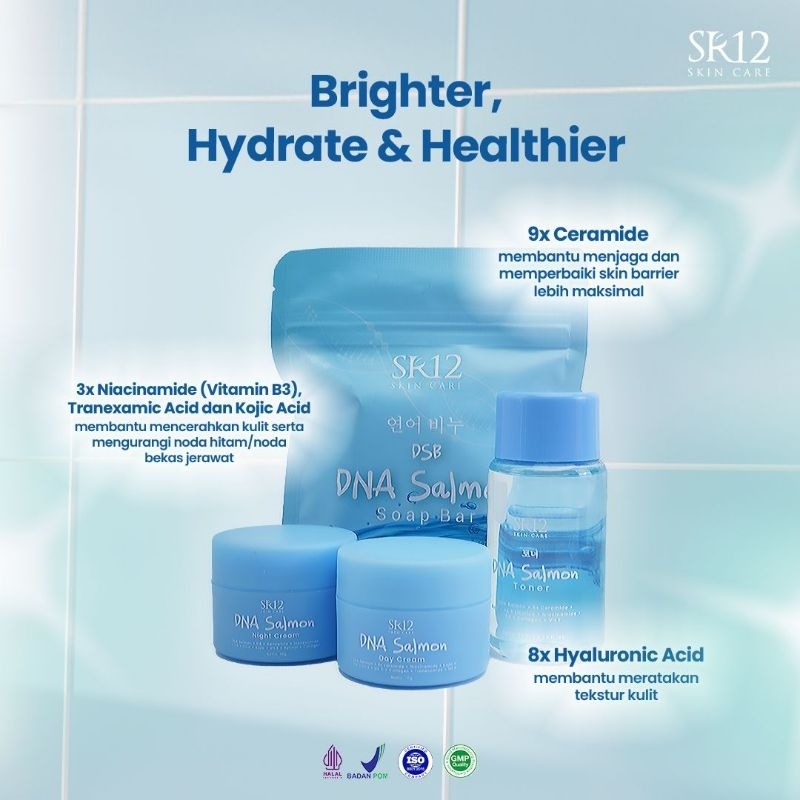 SR12 DNA SALMON, PAKET KRIM DNA SALMON MENCERAHKAN WAJAH