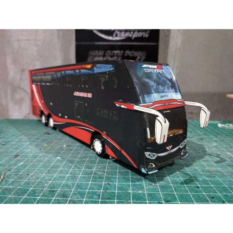 Miniatur Bus Juragan 99 Dobel Decker