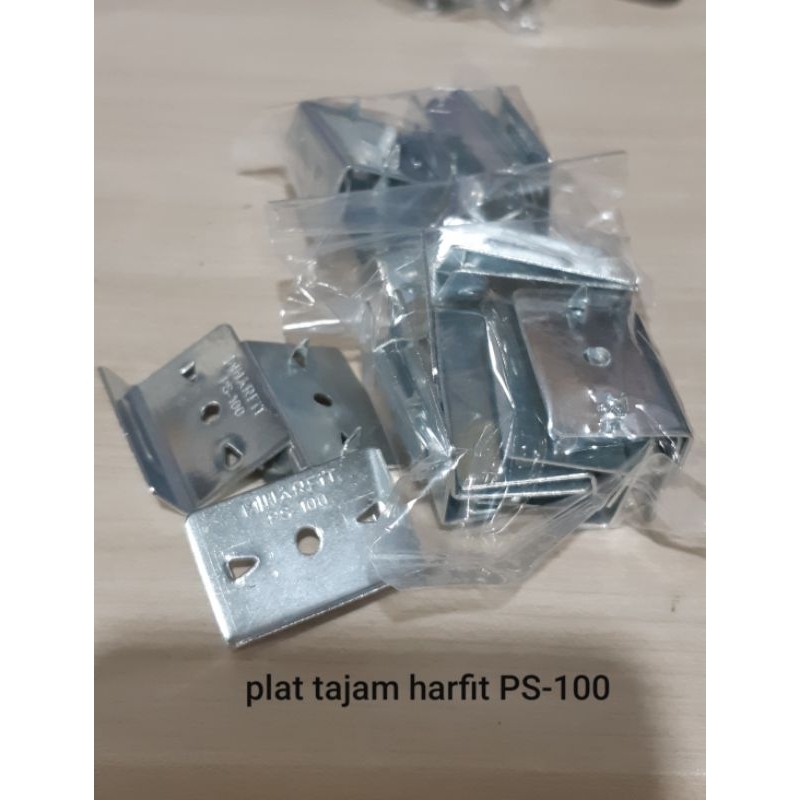 Siku L plat tajam penahan kunci laci / siku L penahan kunci lemari