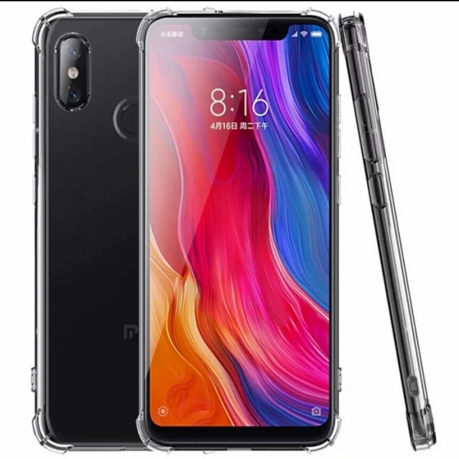 XIAOMI MI 8 / 8 SE / 8 PRO / 8 EXPLORER CASE ANTI CRACK TRANSPARENT AIRBAG (DENGAN BUMPER)