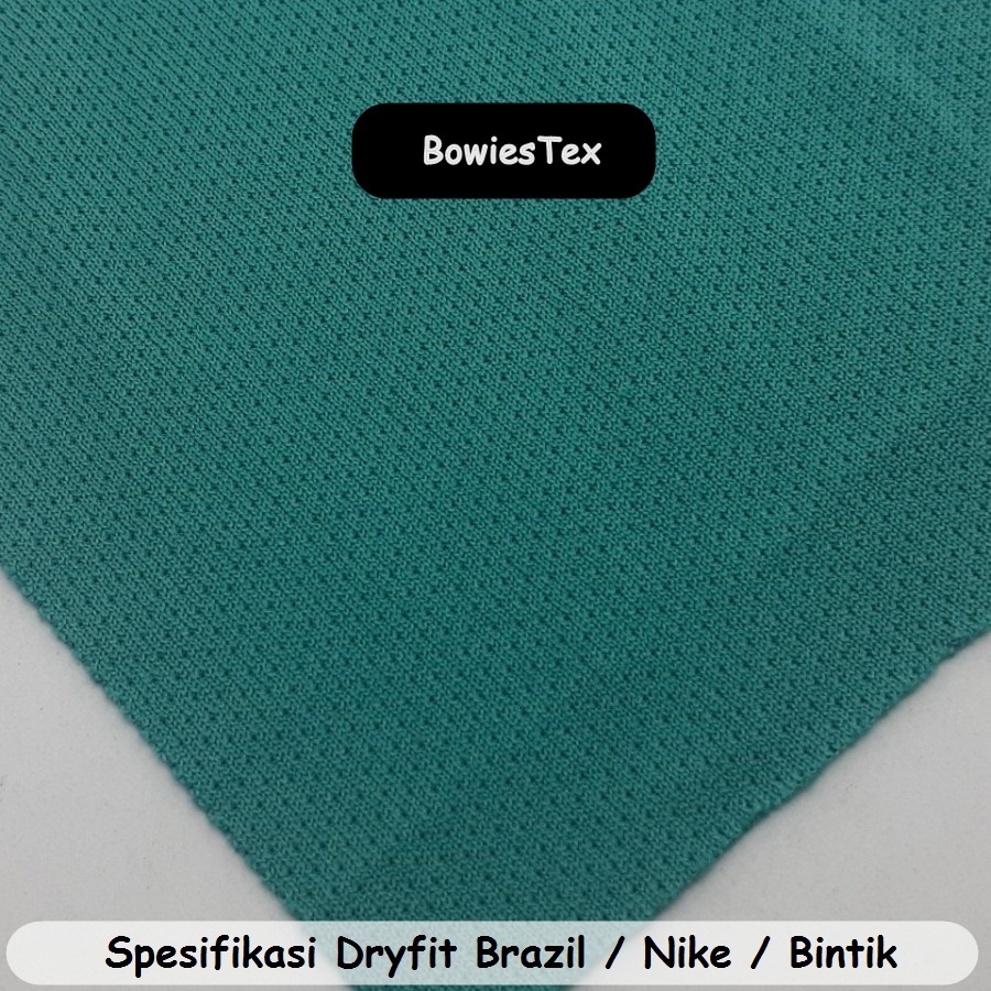 Kain Dryfit Brazil Bahan Jersey Brazil Dry Fit Bintik Drifit Bintik Dri-Fit Brazil Kilo