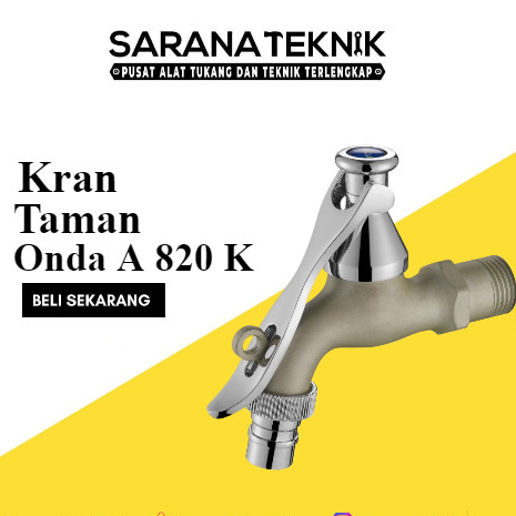 Kran Taman Kunci ONDA A 820 K / kran taman gembok / kran air onda / kran air 1/2 inch / kran tambah 