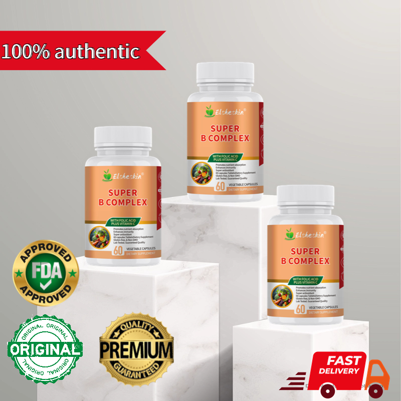 ELSHESKIN Vitamin B kompleks, meningkatkan kesehatan otot dan saraf, meningkatkan pencernaan, dan me