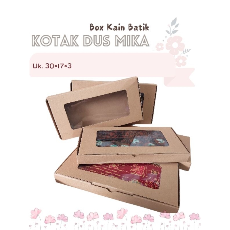 

Kotak dus mika kotak souvenir hadiah box mika ukuran 1 kain RIALESTARI