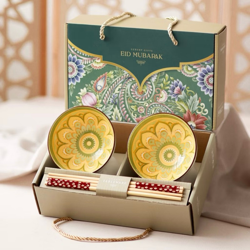 

Hampers Mangkok Lebaran / Hampers Idul Fitri / Hampers Mangkok Keramik Set / Hampers Lebaran 2025