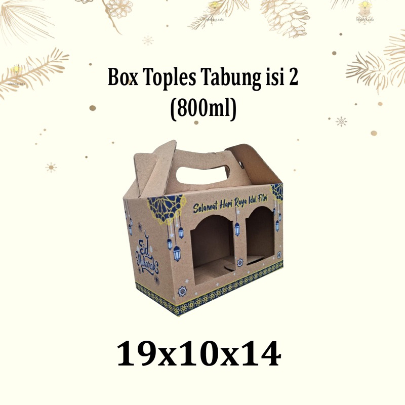 

Box Toples Isi 2/Box Toples Tabung Isi 2/Box Toples Kue kering/Dus Parcel/Dus Hampers/Box Toples Tabung 700ml/Box Toples Tabung 800ml/Gable Box/Dus Toples Tabung Isi 2