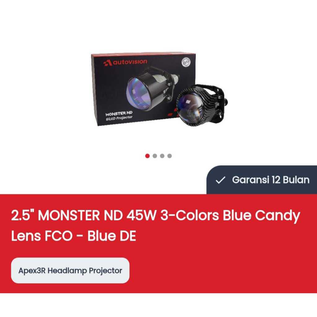 Biled headlamp 2,5" MONSTER ND 45W - AUTOVISION