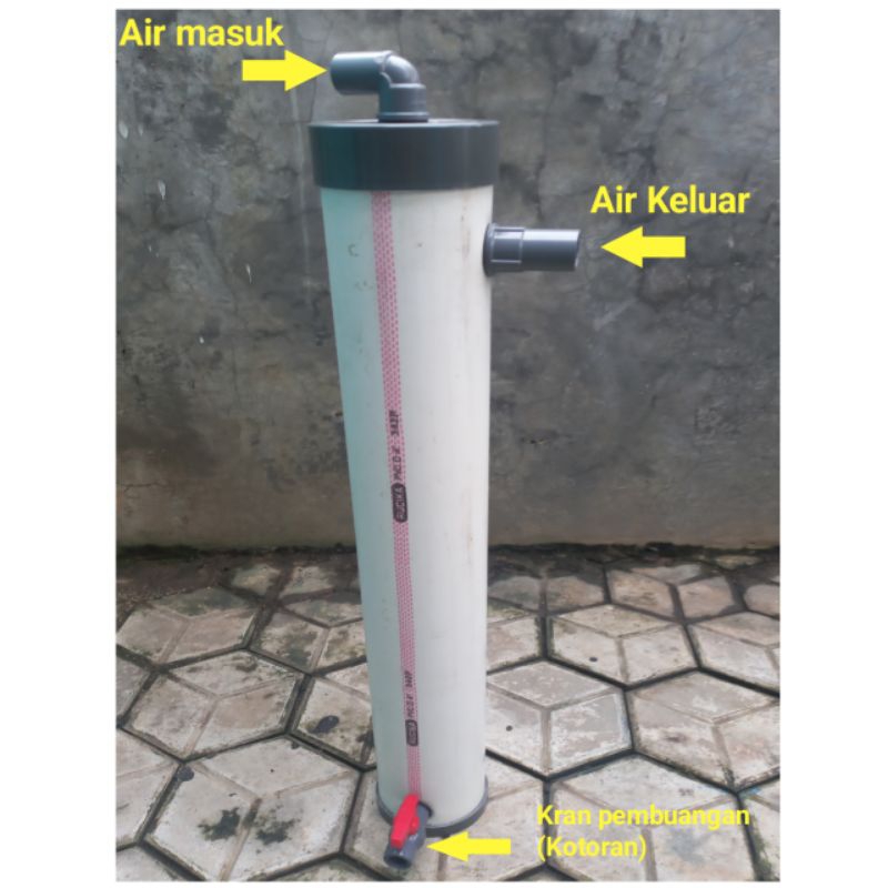 tabung Filter air kolam ikan aquarium ikan kran air diy pvc 4 inch