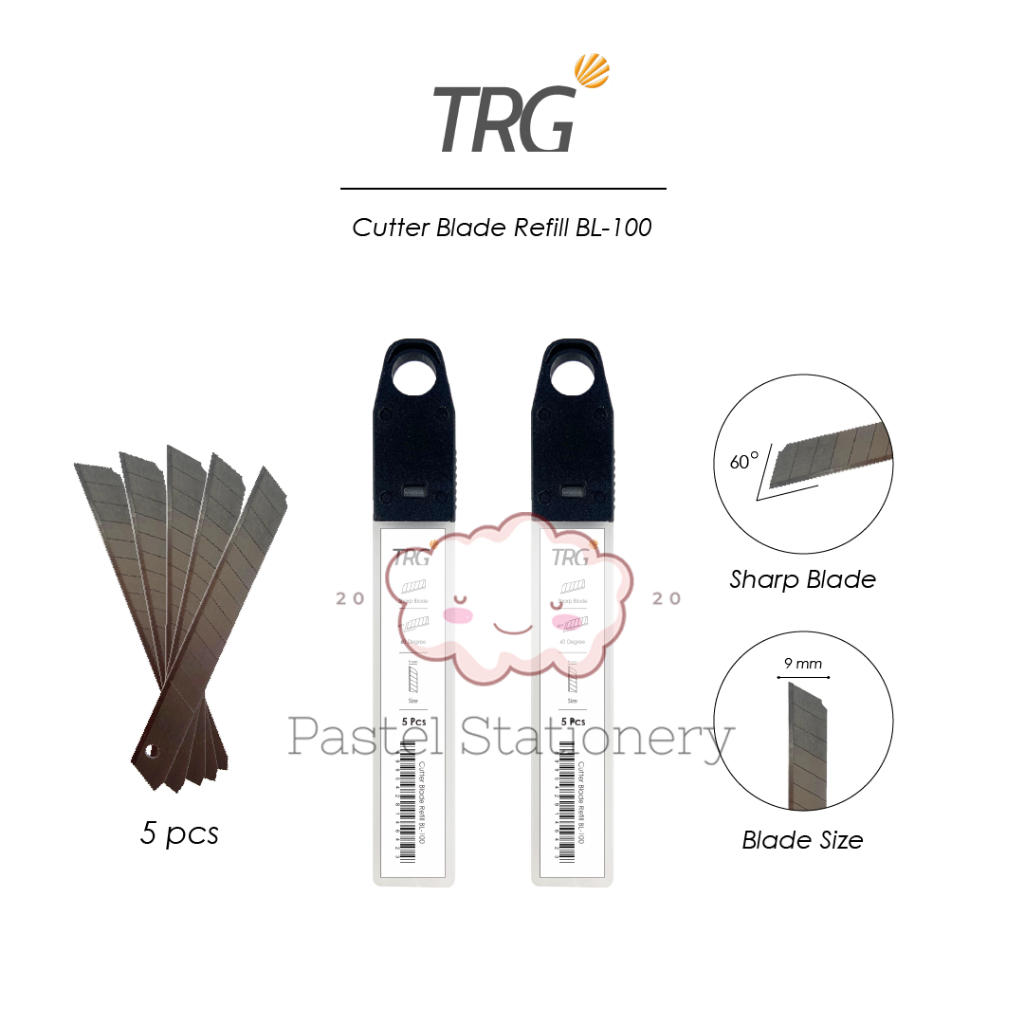 

TRG Cutter Blade BL-100 - Refill Pisau Cuter Kecil Tajam Isi 5 Buah TRG