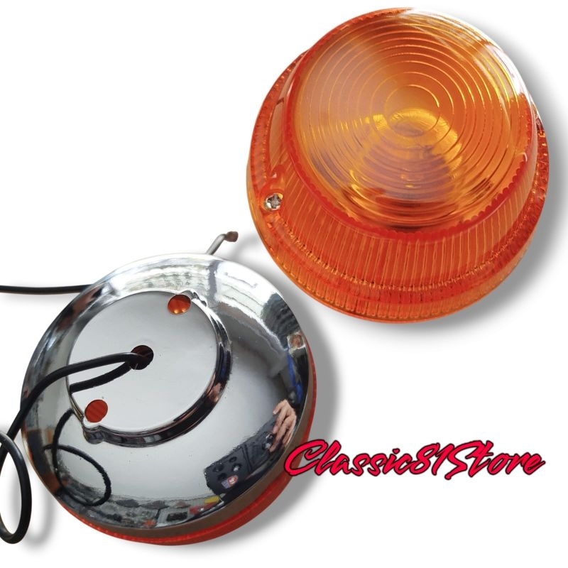 LAMPU SEN DEPAN HONDA C70 STANDAR MODEL MIKA CANDI