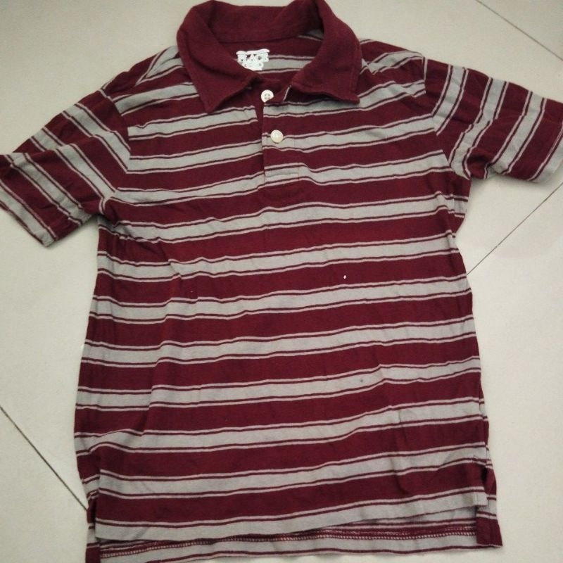 kaos polo anak garis brand tcp
