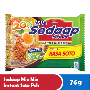 

SEDAAP MIE MIE INSTANT SOTO PCK 76g