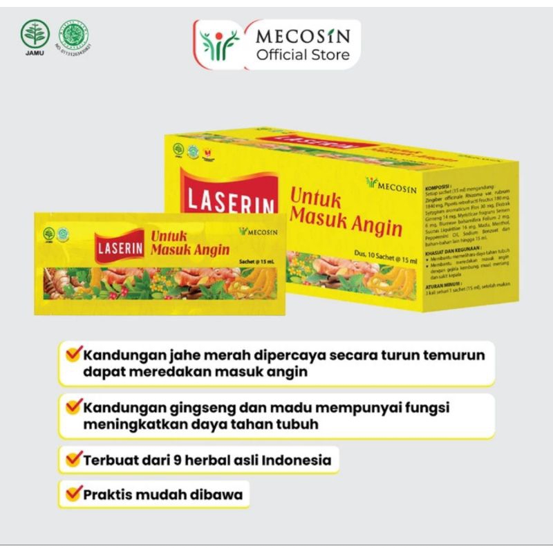 Laserin Masuk Angin LUMA / Masuk Angin Herbal
