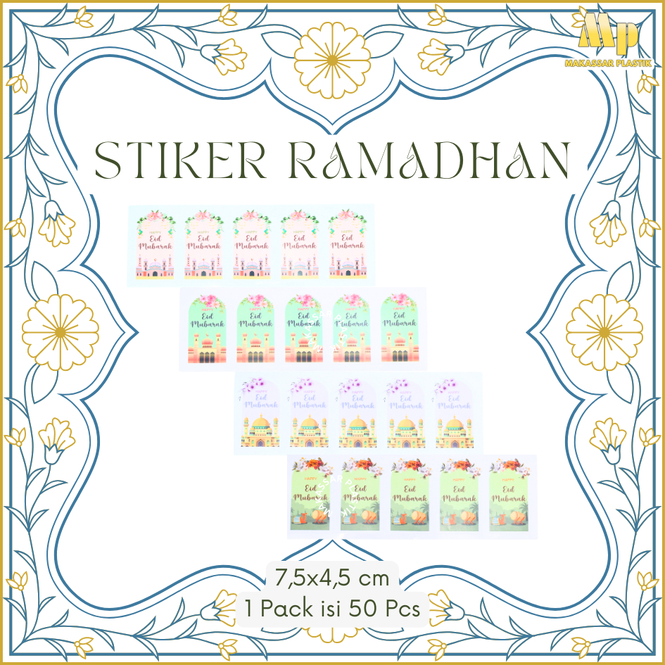 

STIKER RAMADHAN 4,5 CM / STICKER LEBARAN / STIKER EID @10 PCS