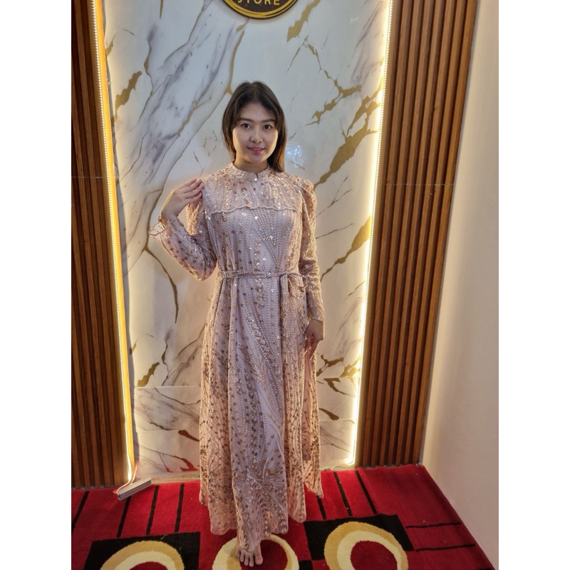 KALUNA DRESS ROSE GOLD