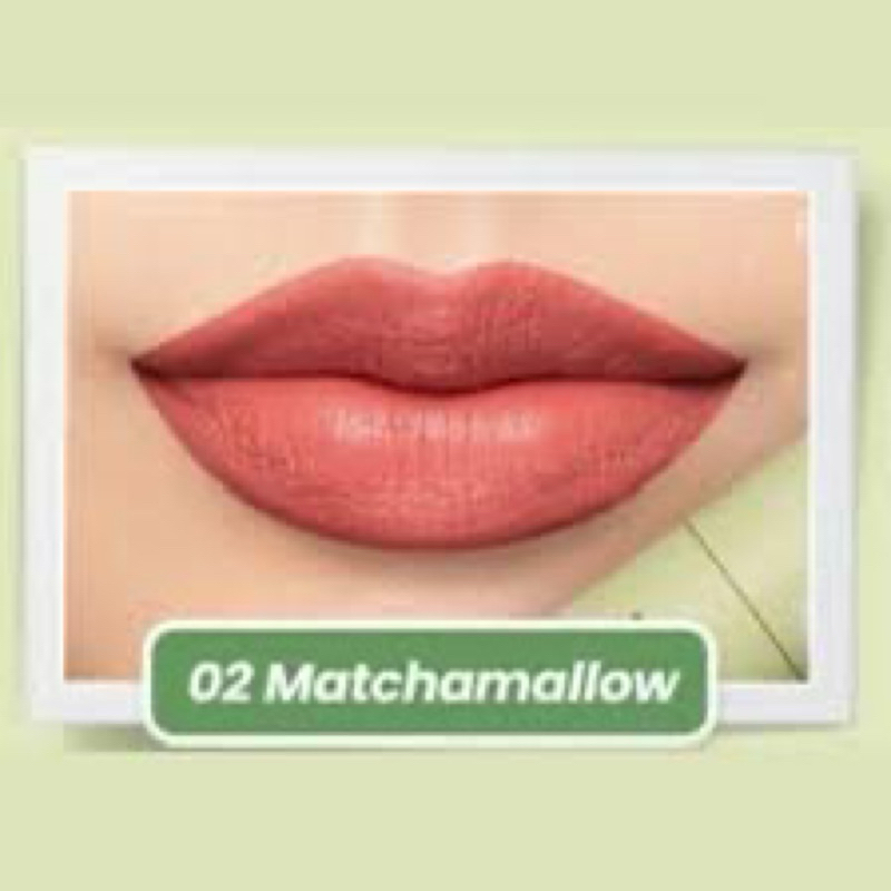 Hanasui Mattedorable Lip Cream Matchamallow #02
