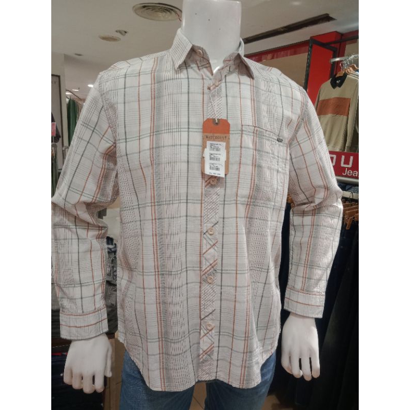 Watchout Kemeja Panjang Pria Kotak-kotak WS302080111