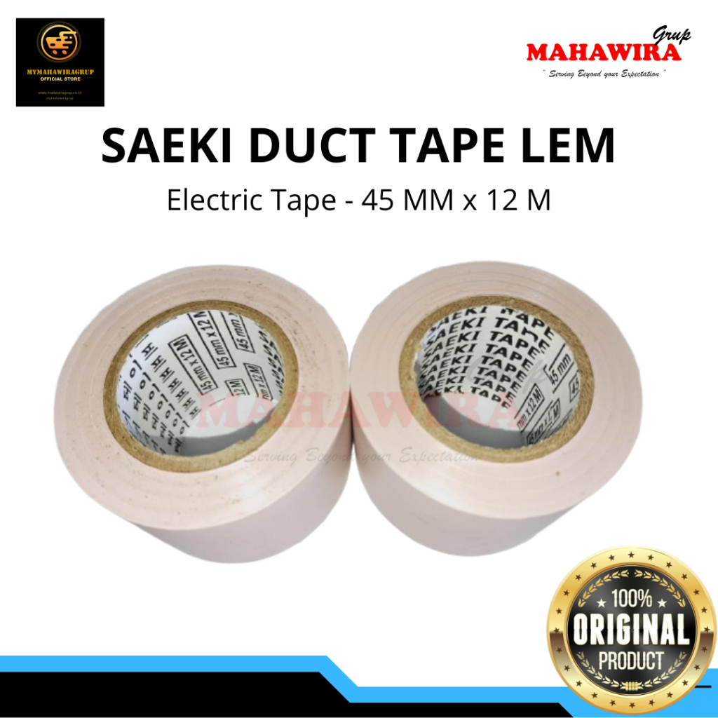 Saeki Duct Tape AC Lem / Isolasi pembungkus Pipa AC - DUCT TAPE MCN