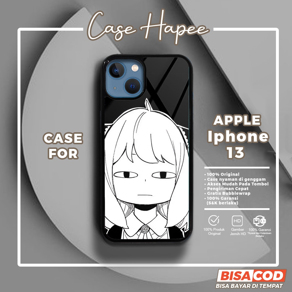 Case Iphone 13 Casing Iphone 13 [ANYA] Casehapee Case Glossy Case Aesthetic Custom Case Premium Soft