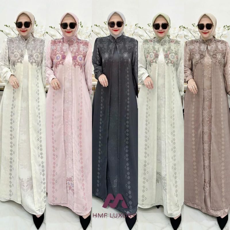READY GAMIS LAZEVI DRESS 2in1 VOL 2 PREMIUM ORI BY HMF LUXURY
