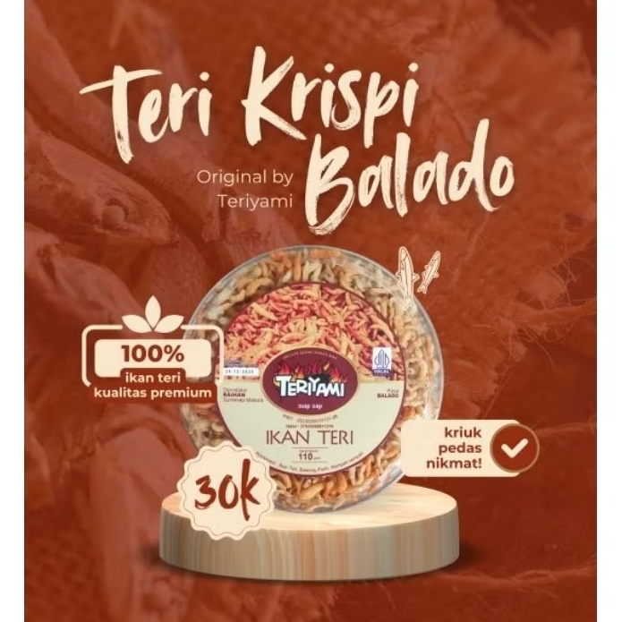 

Teriyami Teri Krispi Balado Ori Free Bubblewrap
