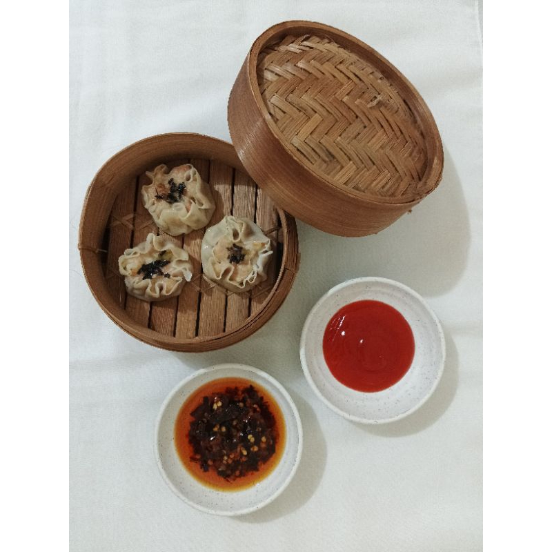 

Dimsum Siomay Udang bisa kukus dan goreng