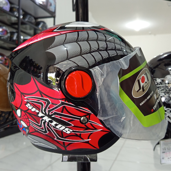 HELM JPN KIDS MOTIF SPYKIDS BLACK