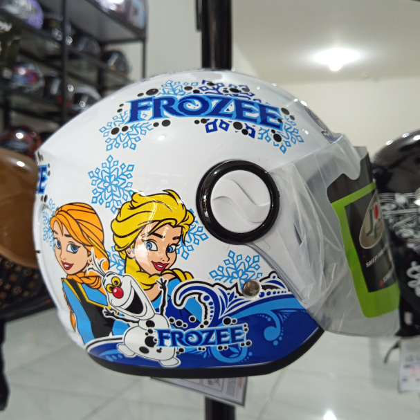 HELM JPN KIDS MOTIF FROZEN WHITE