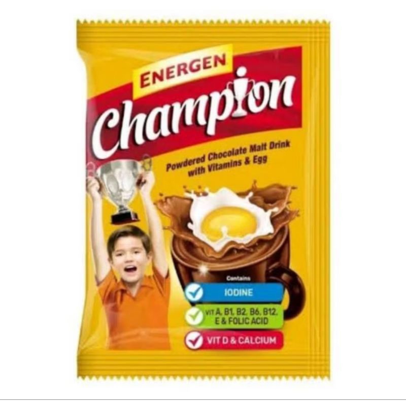 

Energen champion minuman cokelat renceng isi 10