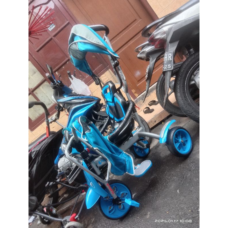 sepeda roda tiga preloved stroler preloved