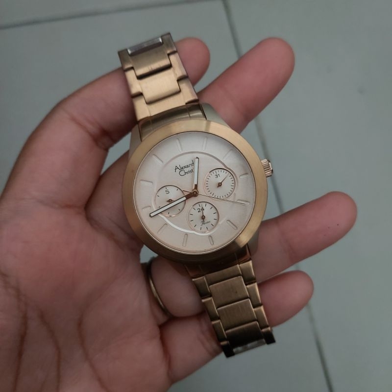 PRELOVED JAM TANGAN WANITA ALEXANDRE CHRISTIE AC2877 AC 2877 ORIGINAL SECOND