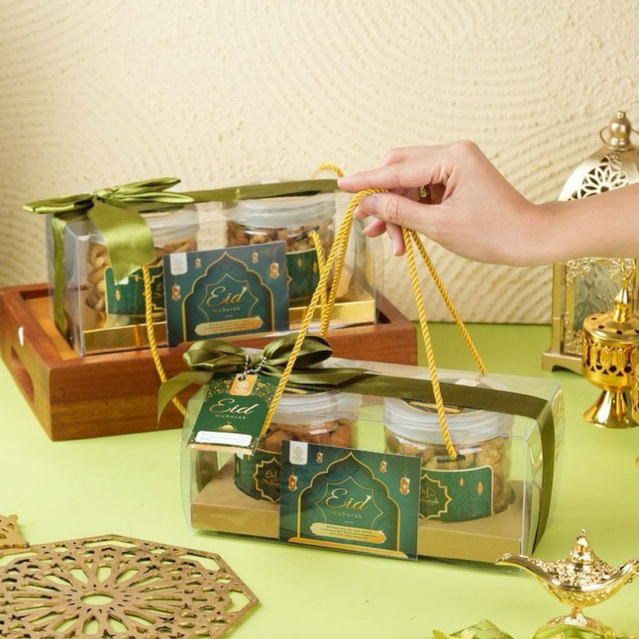 

Hampers Kareem Snack Spesial Idul Fitri / Kue Kering 600ML Lebaran Set Premium Wisman 2 Variant
