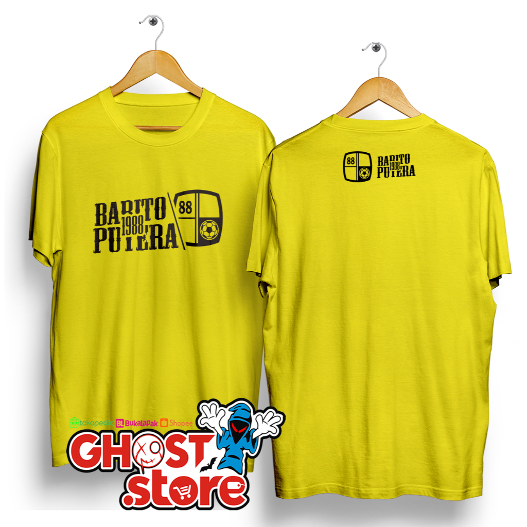 KAOS SUPORTER BOLA BARITO PUTERA | BARITO PUTERA 1988 LOGO | KUNING | PREMIUM QUALITY