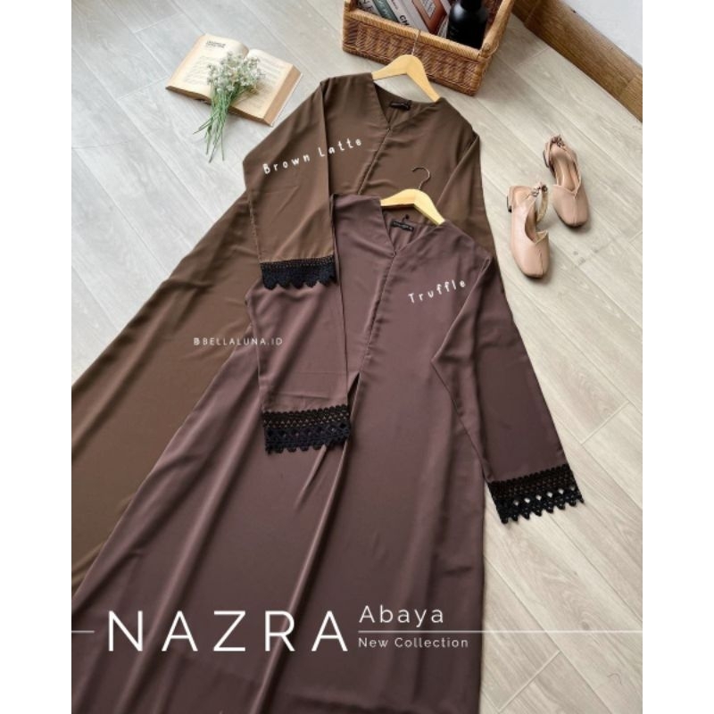 Nazra Abaya Bellaluna / Abaya tangan renda