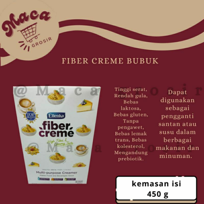 

Fiber Creme Bubuk 450 g