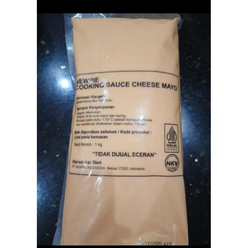 

Kewpie Sauce Cheese Mayo / Saus Mayo Keju / Saos Rasa Keju | Berat Bersih 1kg
