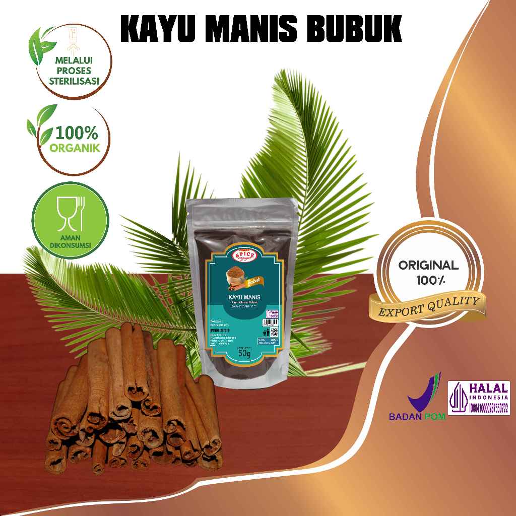 

Spice Voyages Ground Cinnamon (50gr) / Kayu Manis Bubuk (50gr)