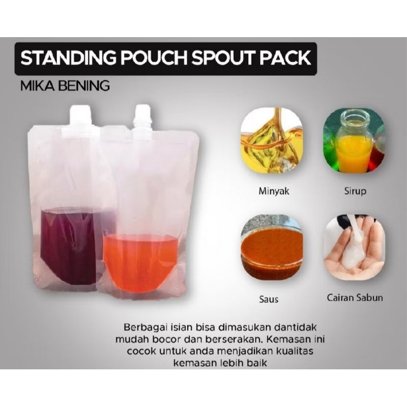 Standing Pouch Spout 150ml kemasan minuman puding sabun yogurt