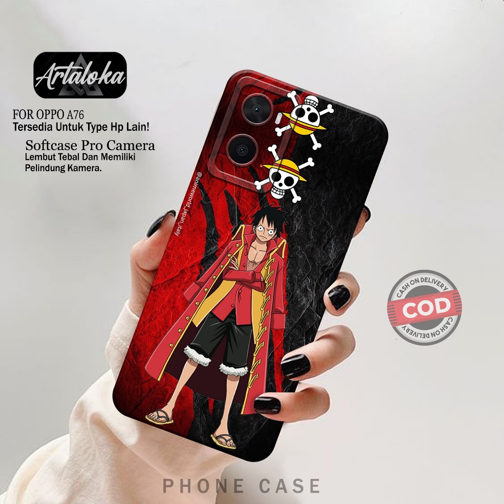 Case Hp Oppo A76 - Fashion Case Anime - Softcase Oppo A76 - Casing Oppo A76 - Kesing Oppo A76 - Sili